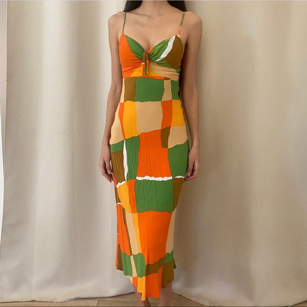 Tempio Midi Dress Costa Smeralda Print